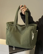 Corduroy Tote Bag – Spacious Everyday Carry