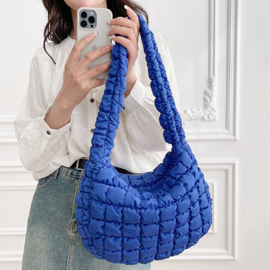 Pleated Shoulder Bag – Spacious Everyday Style