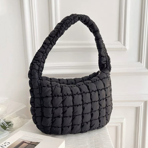 Pleated Shoulder Bag – Spacious Everyday Style