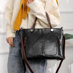 Genuine Leather Shoulder Bag – Adjustable Strap