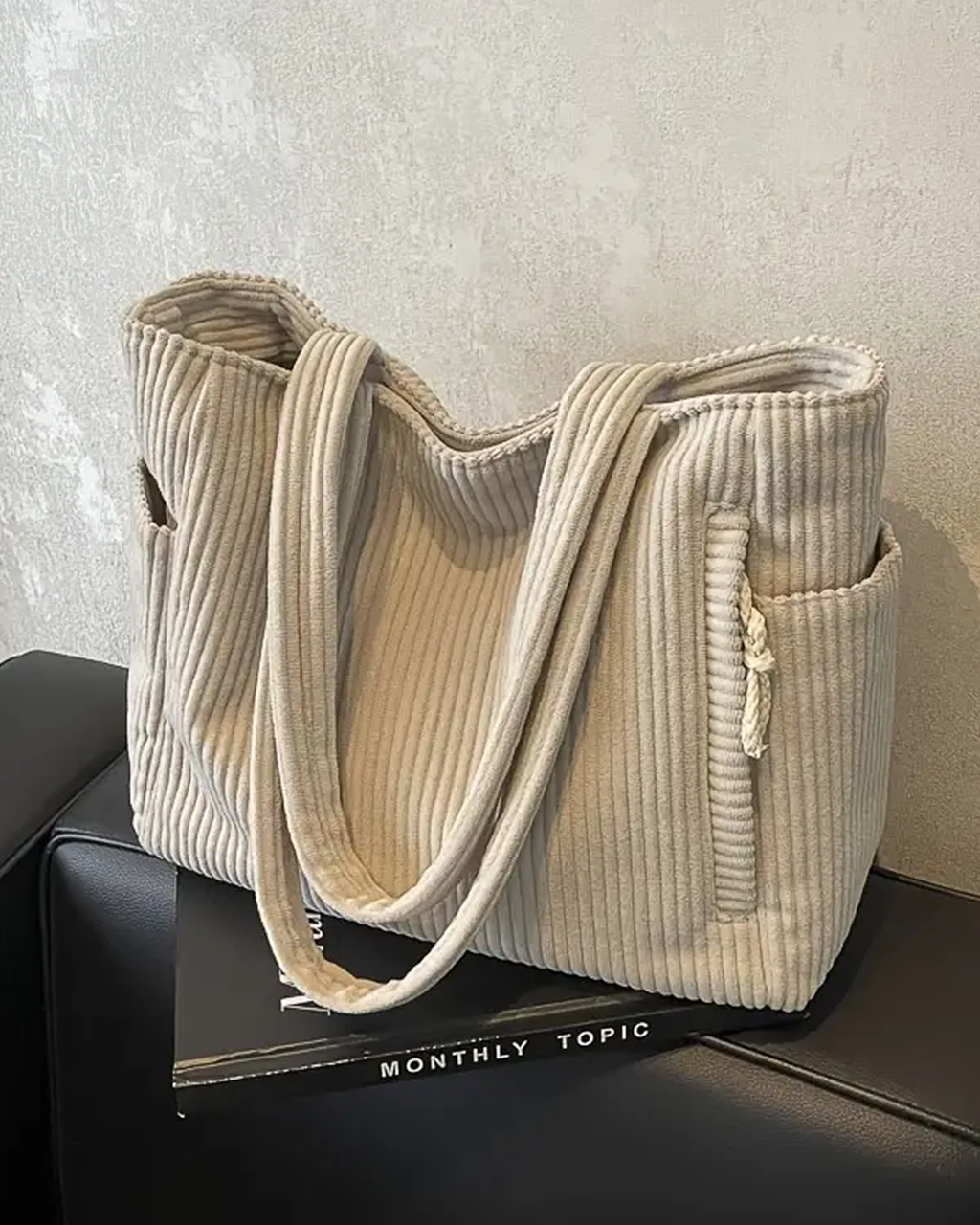 Corduroy Tote Bag – Spacious Everyday Carry
