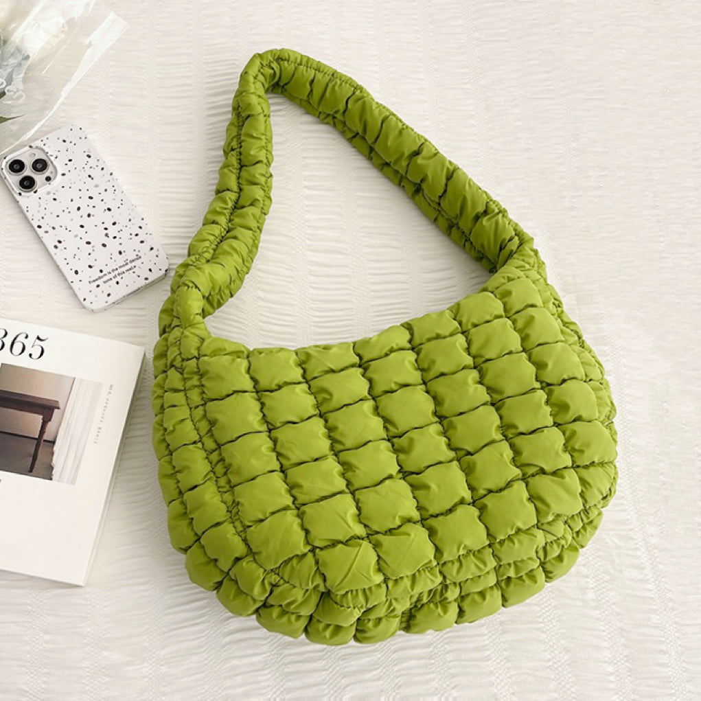 Pleated Shoulder Bag – Spacious Everyday Style