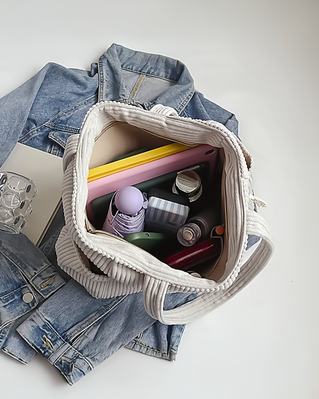 Corduroy Tote Bag – Spacious Everyday Carry