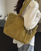 Corduroy Tote Bag – Spacious Everyday Carry
