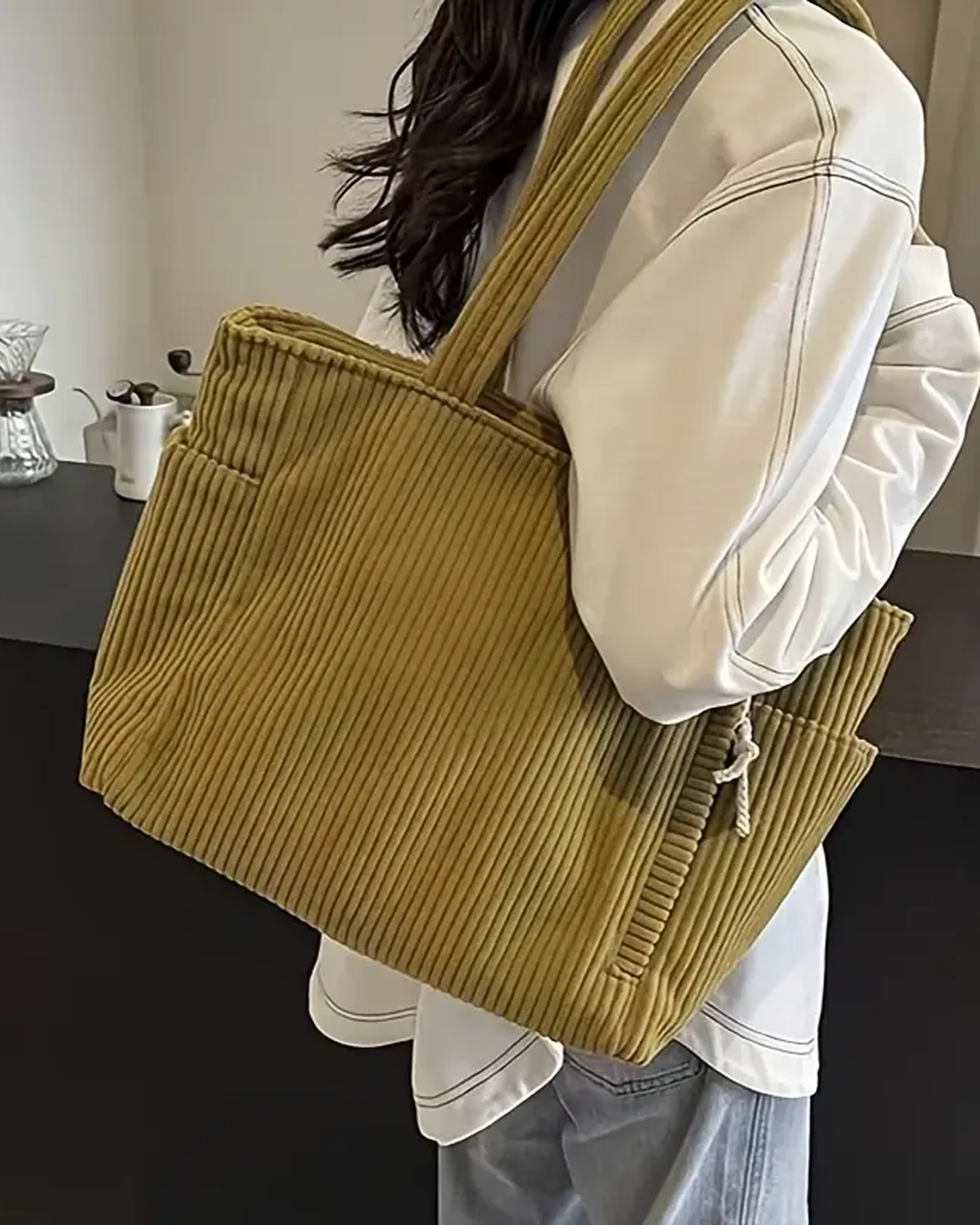 Corduroy Tote Bag – Spacious Everyday Carry