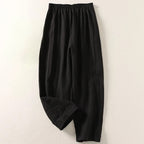 Amalia | Women's Flowing Cotton and Linen Trousers-Modylol