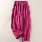 Amalia | Women's Flowing Cotton and Linen Trousers-Modylol