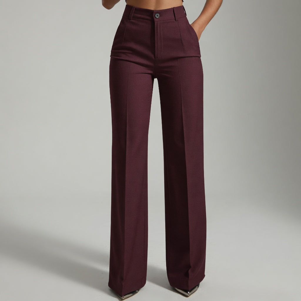 Amara | Women's High-Waisted Trousers-Modylol