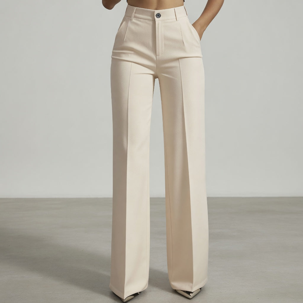 Amara | Women's High-Waisted Trousers-Modylol