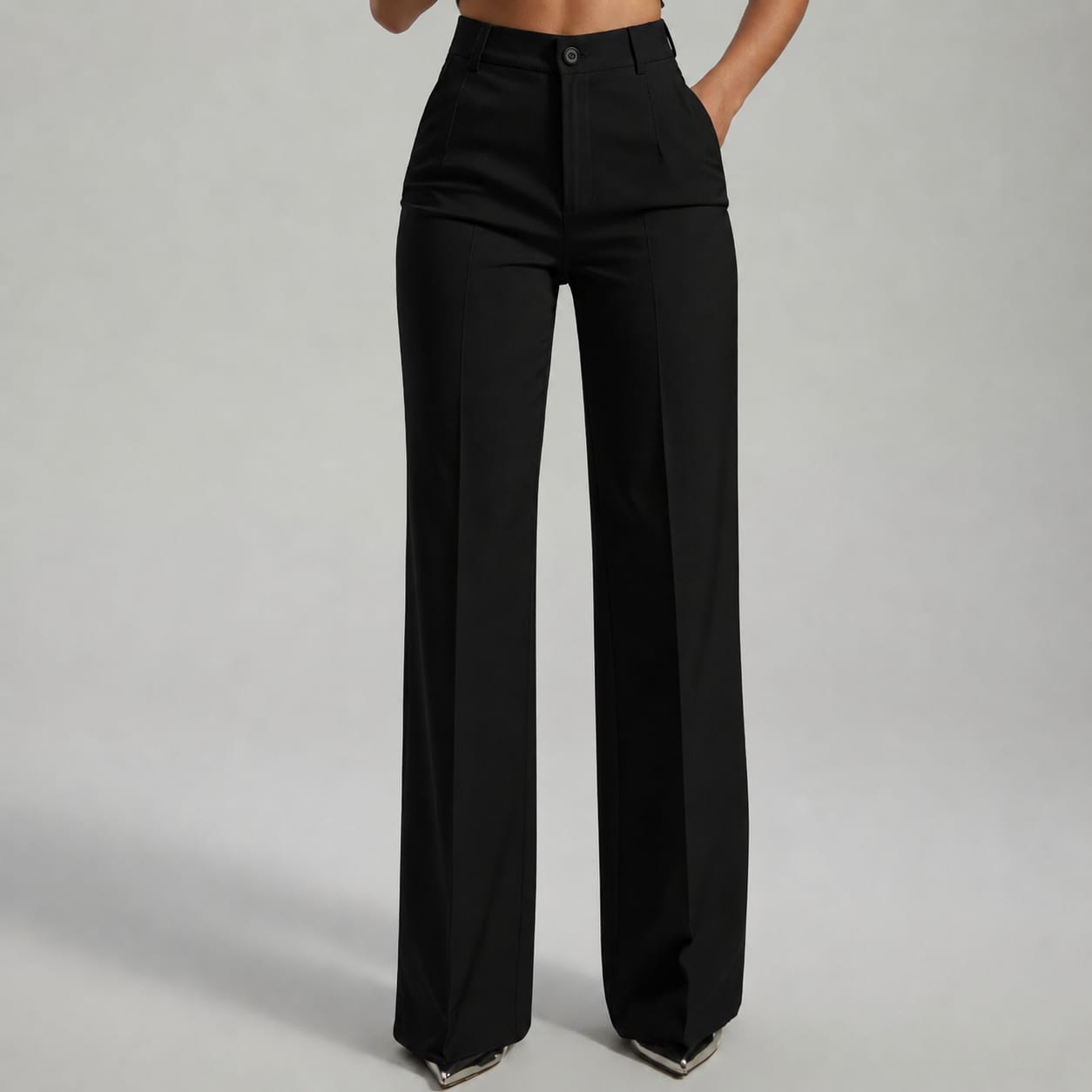 Amara | Women's High-Waisted Trousers-Modylol