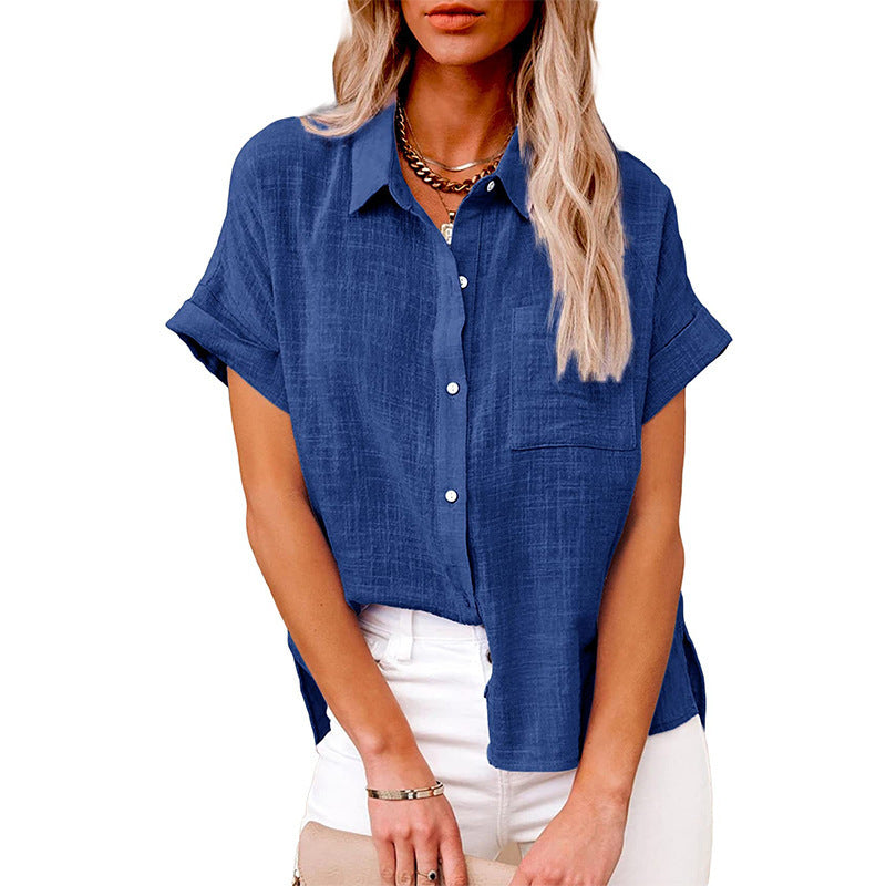 Audrine | Women's Comfy Casual Button-Up Blouse-Modylol