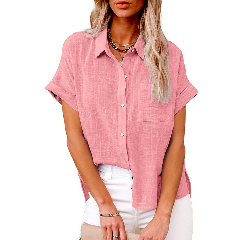 Audrine | Women's Comfy Casual Button-Up Blouse-Modylol