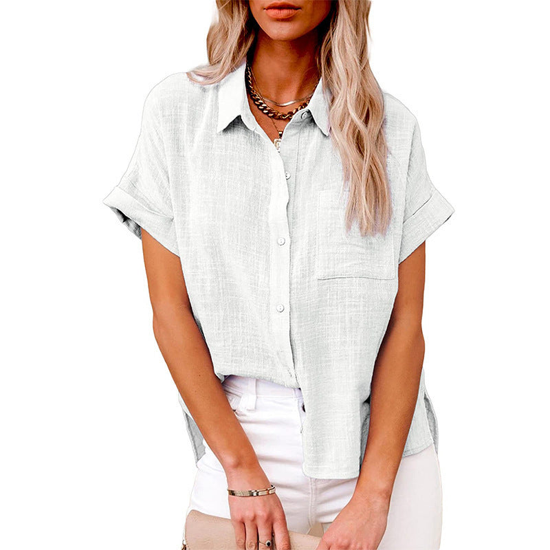 Audrine | Women's Comfy Casual Button-Up Blouse-Modylol