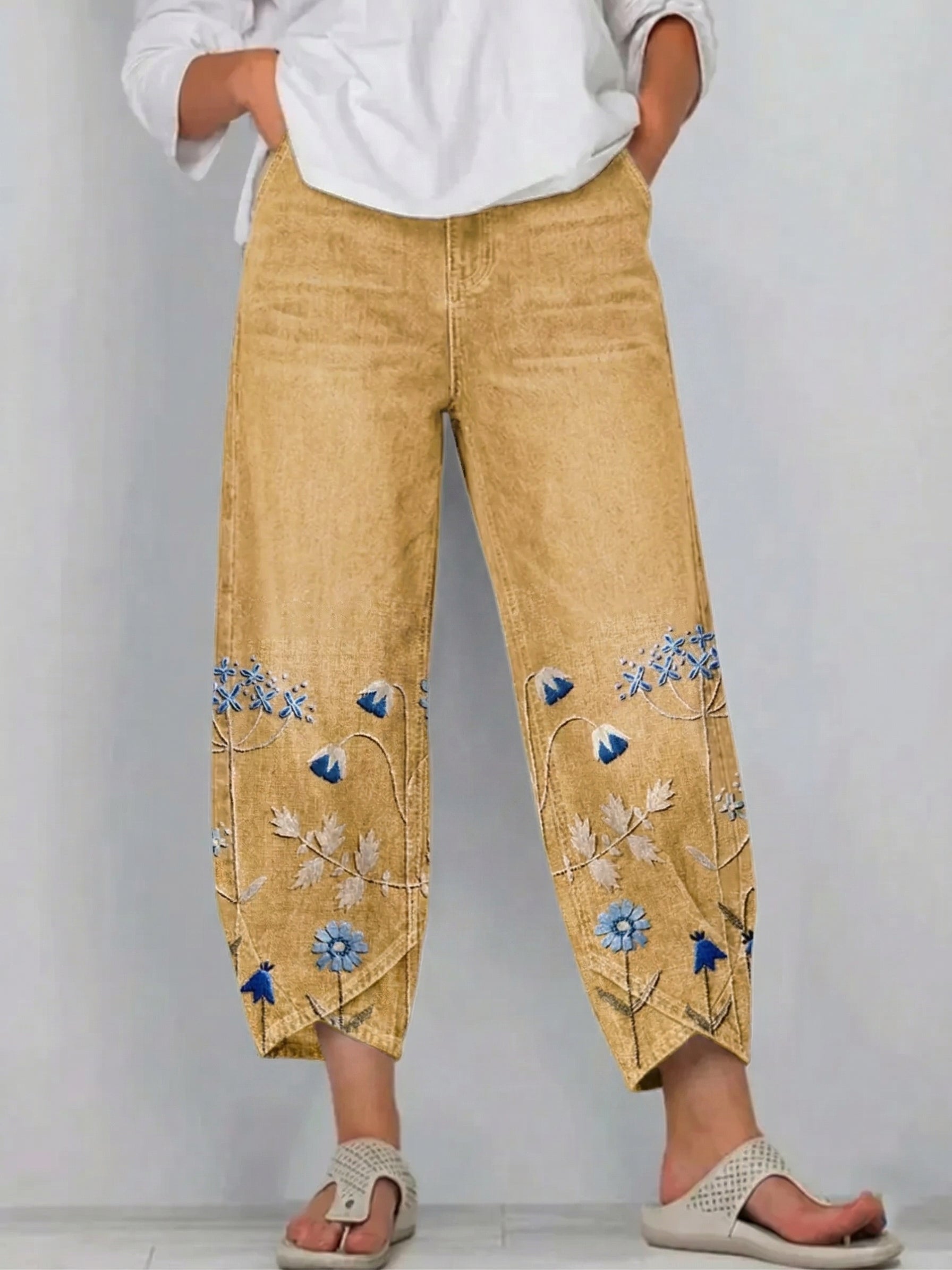 Aven | Women's Elegant Embroidered Trousers-Modylol