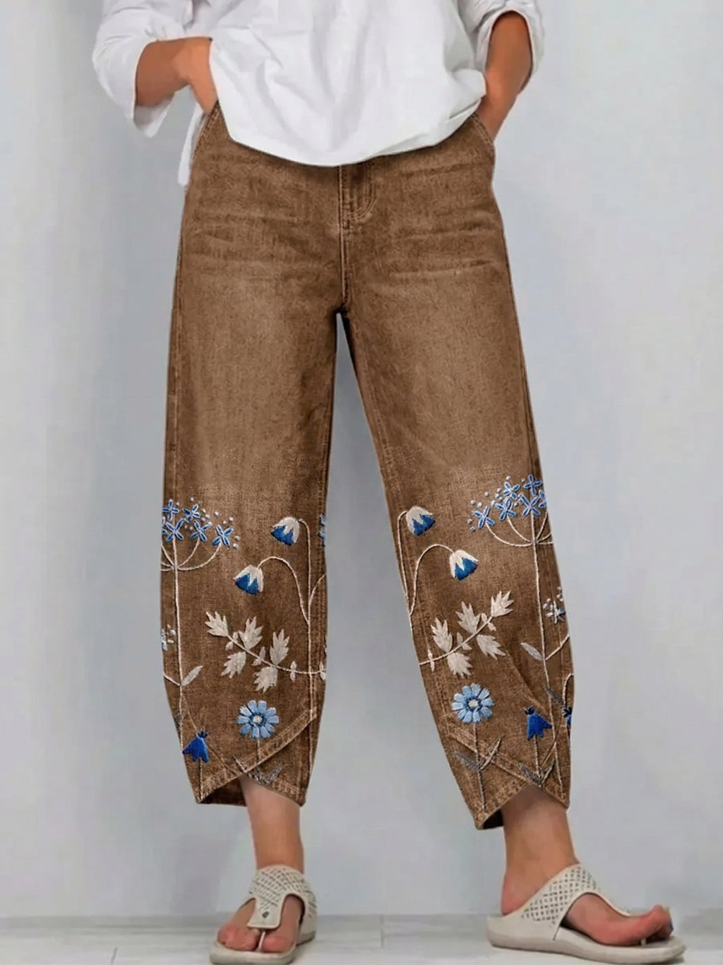 Aven | Women's Elegant Embroidered Trousers-Modylol