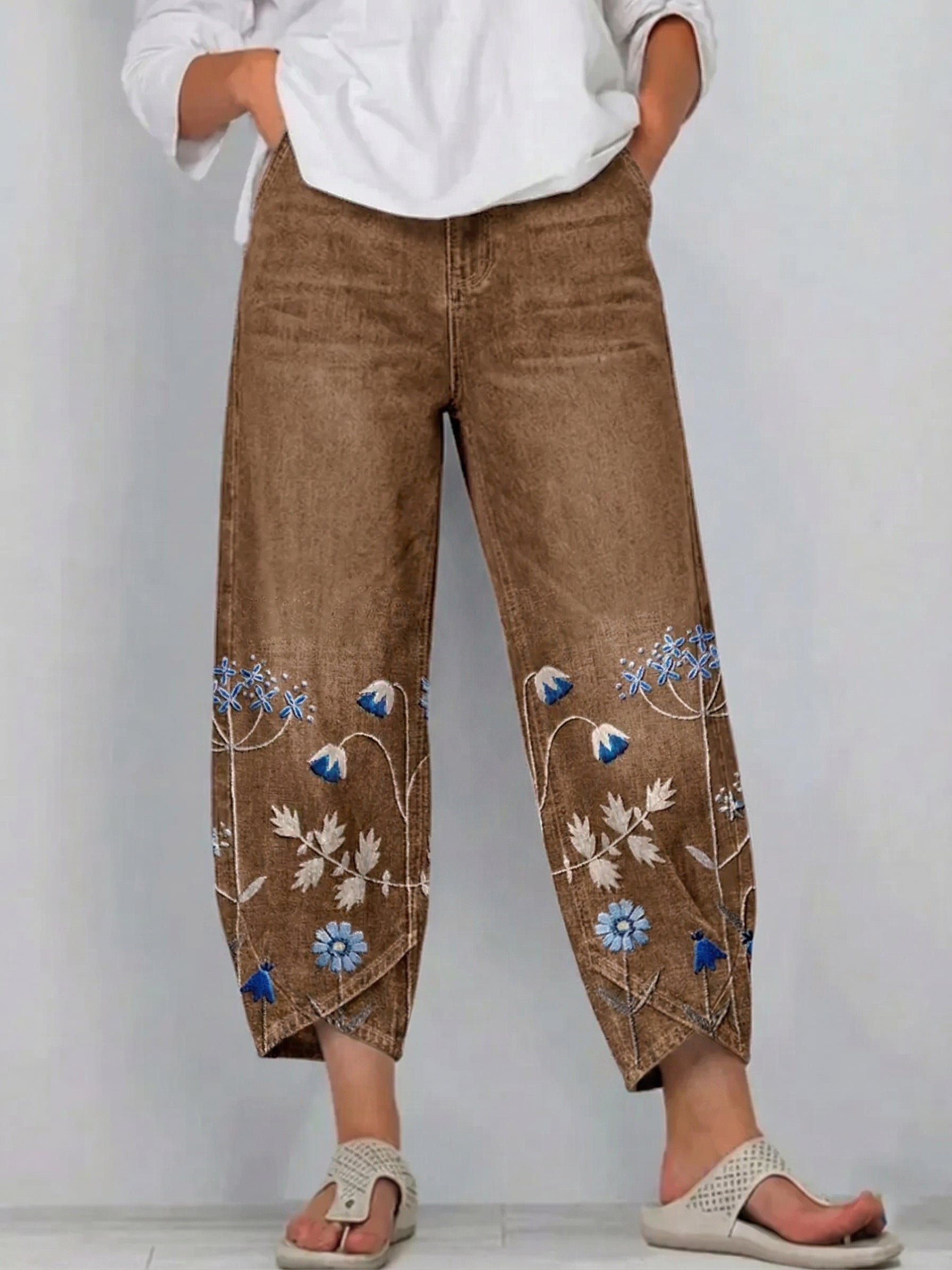Aven | Women's Elegant Embroidered Trousers-Modylol
