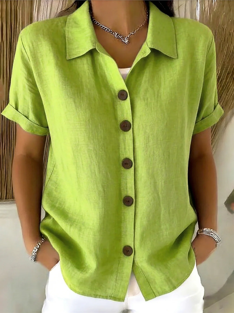 Emma | Women's Button Front Blouse-Modylol