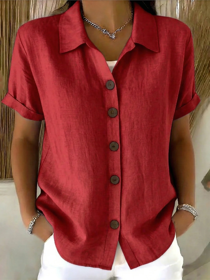 Emma | Women's Button Front Blouse-Modylol