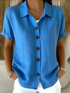 Emma | Women's Button Front Blouse-Modylol