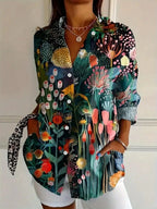 Harper | Women's Colourful Print Blouse-Modylol