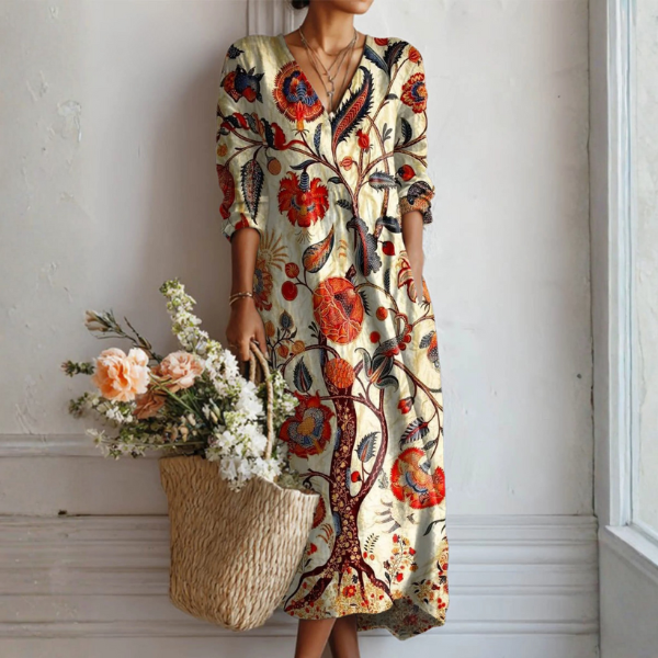 Kendra | Women's Bohemian Floral Dress-Modylol