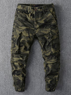 Men's Camouflage Cargo Jogger Trousers-Modylol