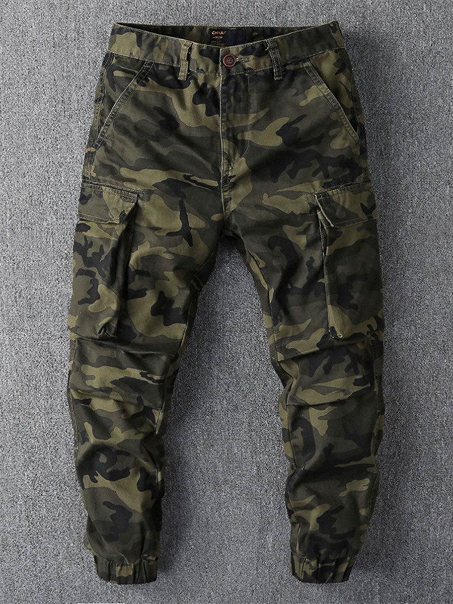 Men's Camouflage Cargo Jogger Trousers-Modylol