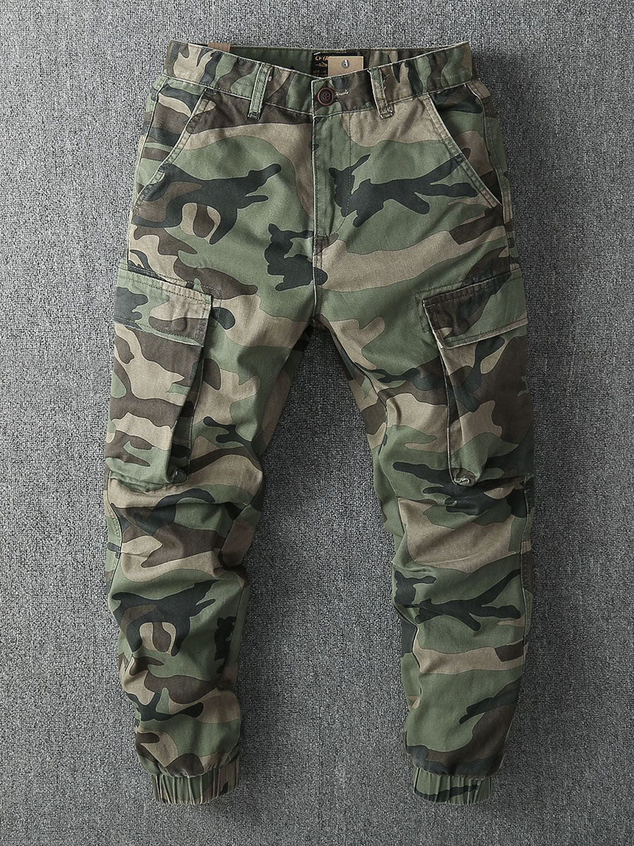 Men's Camouflage Cargo Jogger Trousers-Modylol