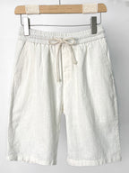 Men's Casual Cotton-Linen Blend Shorts-Modylol