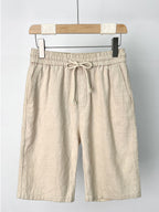 Men's Casual Cotton-Linen Blend Shorts-Modylol