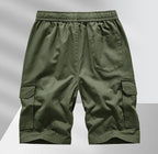Men's Casual Drawstring Cargo Shorts-Modylol