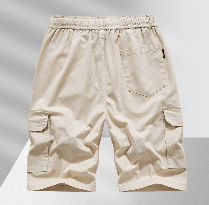 Men's Casual Drawstring Cargo Shorts-Modylol
