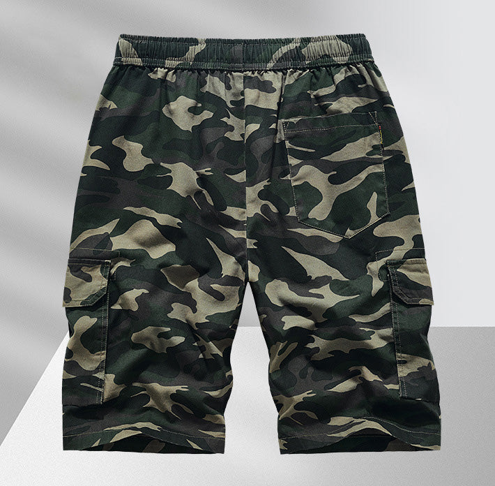 Men's Casual Drawstring Cargo Shorts-Modylol