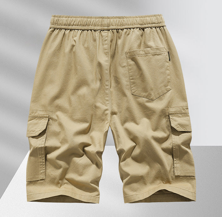Men's Casual Drawstring Cargo Shorts-Modylol