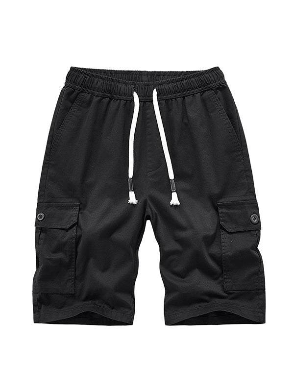 Men's Casual Drawstring Cargo Shorts-Modylol