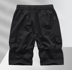Men's Casual Drawstring Cargo Shorts-Modylol