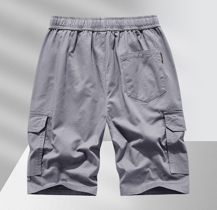 Men's Casual Drawstring Cargo Shorts-Modylol