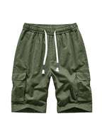 Men's Casual Drawstring Cargo Shorts-Modylol