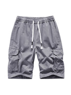 Men's Casual Drawstring Cargo Shorts-Modylol