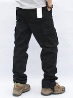 Men's Casual Straight Cargo Pants with 6 Pockets-Modylol