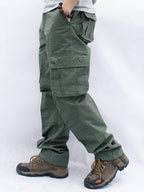 Men's Casual Straight Cargo Pants with 6 Pockets-Modylol