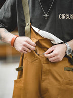 Men's Relaxed Fit Stretch Overalls with Unique Pocket Design-Modylol