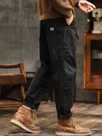 Men's Vintage Casual Utility Trousers-Modylol