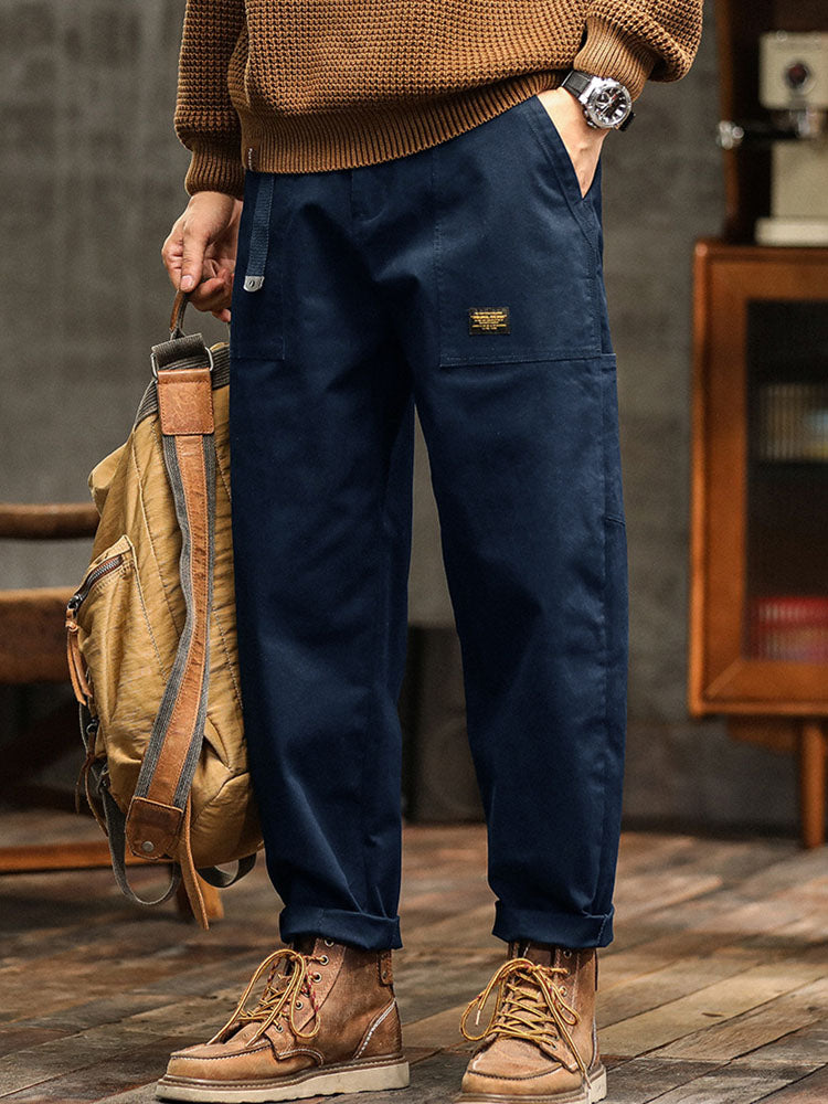 Men's Vintage Casual Utility Trousers-Modylol