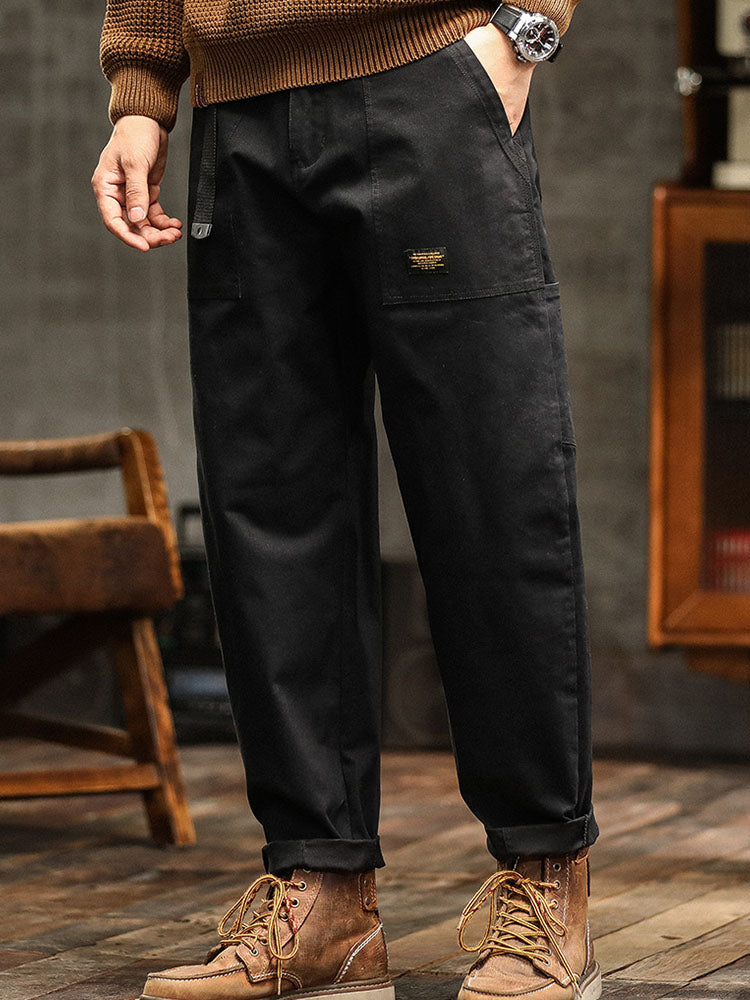 Men's Vintage Casual Utility Trousers-Modylol
