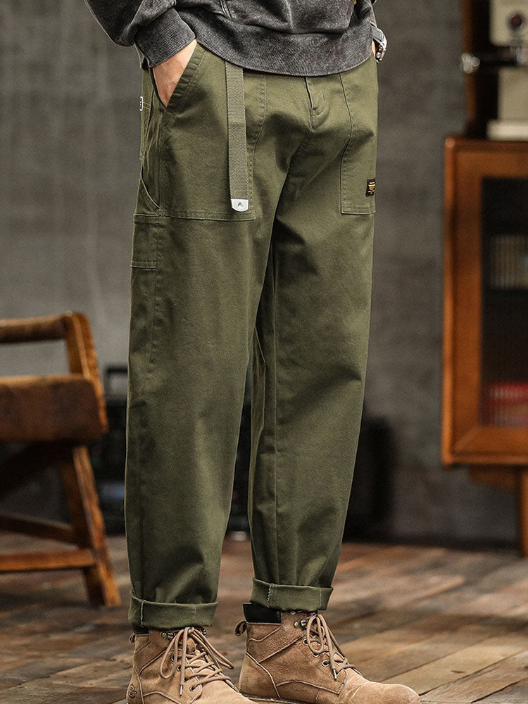 Men's Vintage Casual Utility Trousers-Modylol