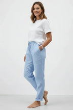 Sophie | Women's Flowing Cotton and Linen Trousers-Modylol