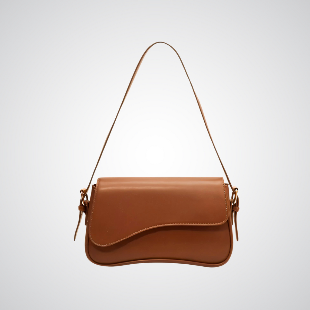 Genuine Leather Shoulder Bag – Adjustable Strap