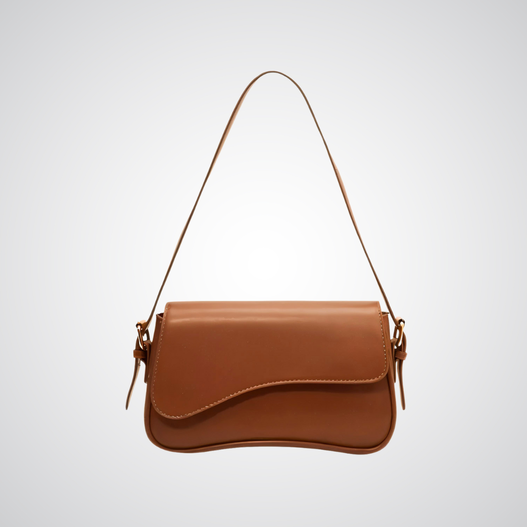 Genuine Leather Shoulder Bag – Adjustable Strap