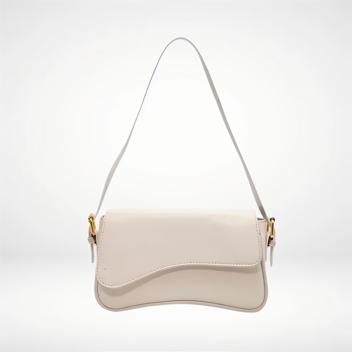 Genuine Leather Shoulder Bag – Adjustable Strap